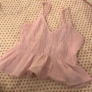 Ocean Drive Summer Pink Ruffle Top